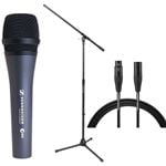 Sennheiser E835 Evolution Cardioid Vocal Microphone Bundle Front View